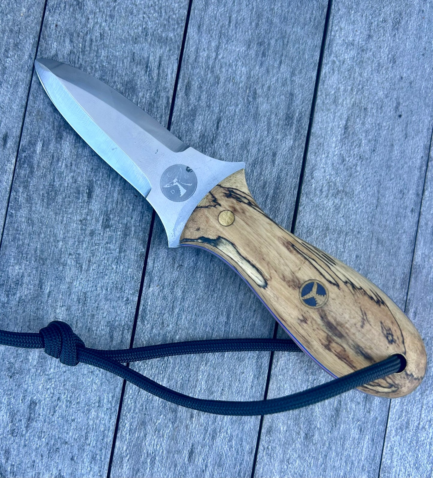 009 - Model One Oyster Knife - Spalted Maple