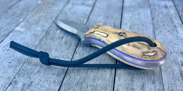 009 - Model One Oyster Knife - Spalted Maple