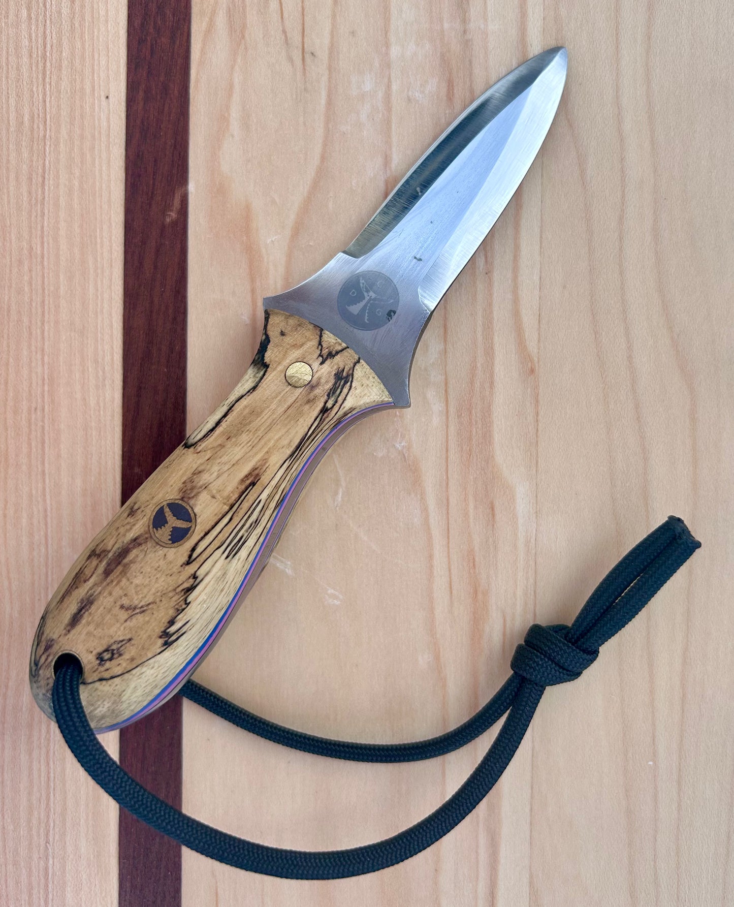 009 - Model One Oyster Knife - Spalted Maple