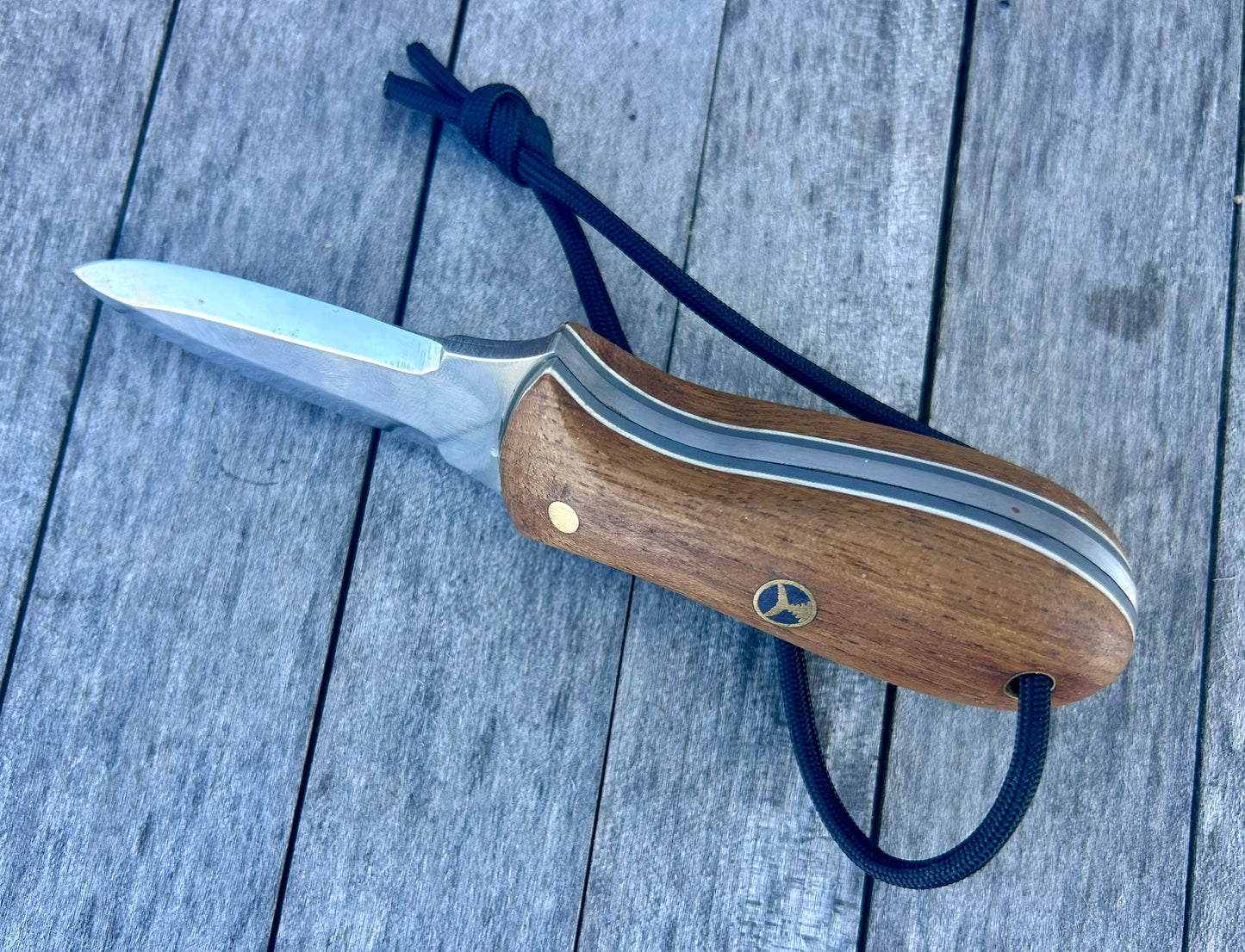 003 - Model One Oyster Knife - Teak - Touch of Grey