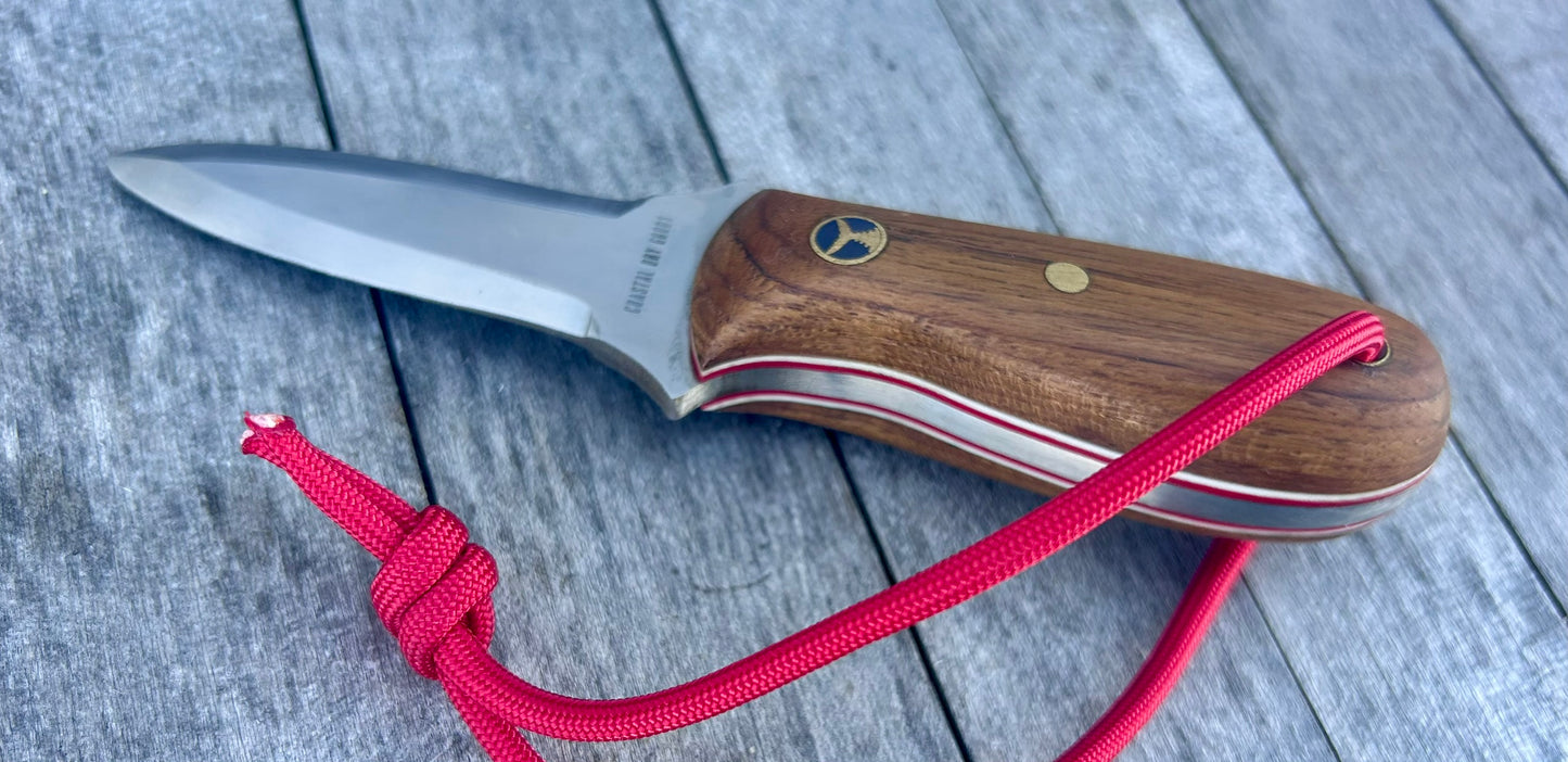 007 - Model One Oyster Knife - Burmese Teak - Vigilant