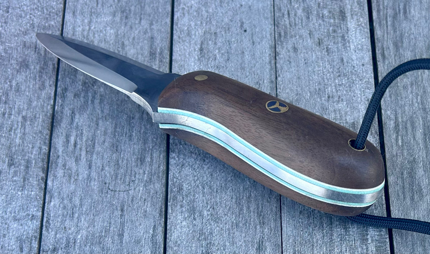 006 - Model One Oyster Knife - Macassar Ebony - Magic