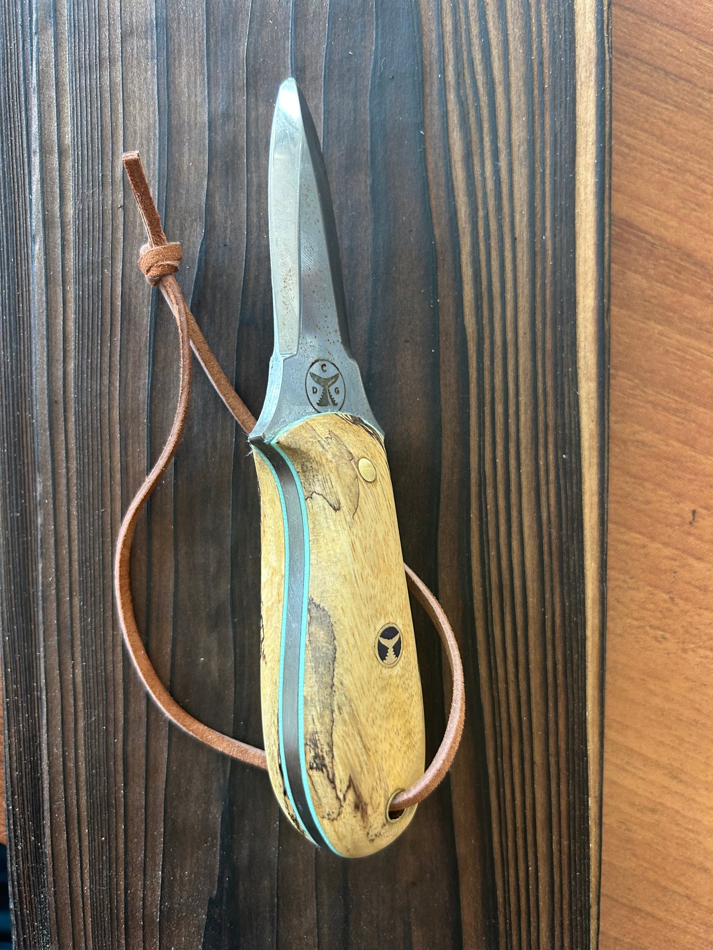 023 - Model One Oyster Tool -  Spalted Maple